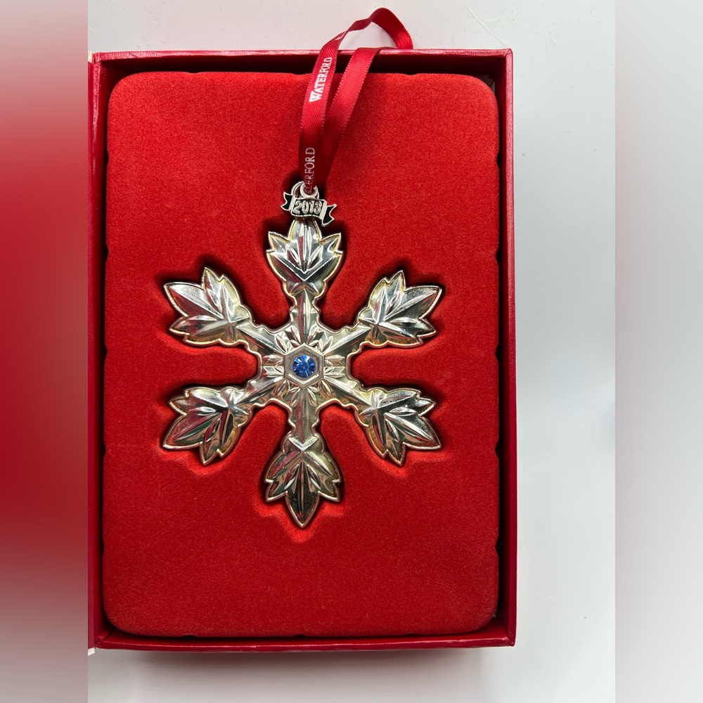 2013 Waterford Silver and Gold Snowflake Annual Ornament